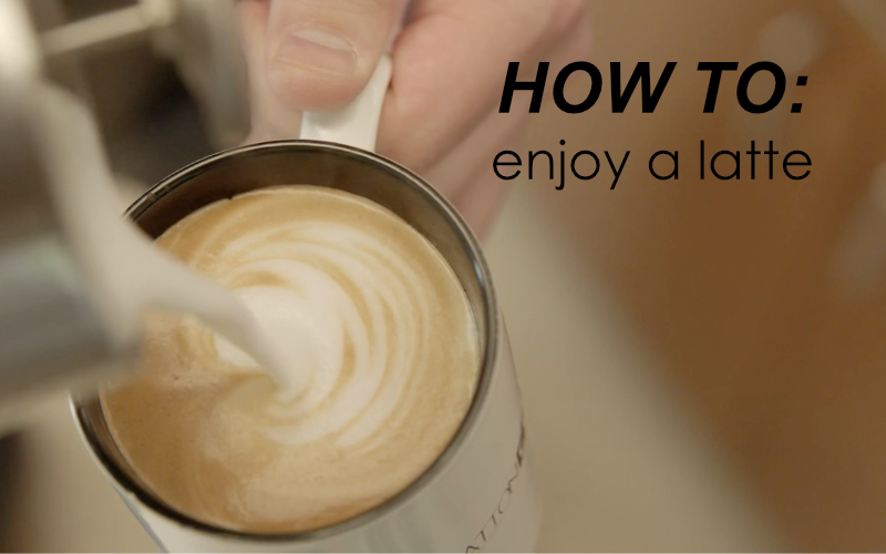 How we enjoy a latte