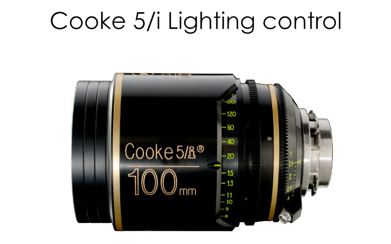 How to use the lighting controls on a Cooke 5/i lens