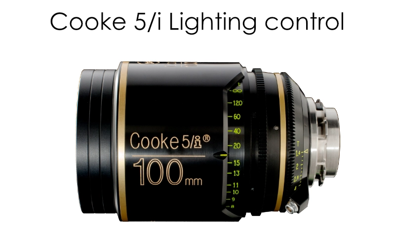 How to use the lighting controls on a Cooke 5/i lens